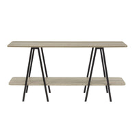 Manhattan Comfort - Console moderne Celine 47,24 po - Gris rustique-Console basse moderne contemporaine parfaite pour le salon et le bureau à domicile