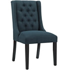 Modway - Baronet Tissu Chaise à manger Ensemble de 2 - Azure-Pieds en caoutchouc massif