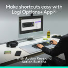 Logitech - Pop Icon ensemble clavier et souris Bluetooth - Rose-La vie est plus facile avec des raccourcis: basculez rapidement entre les modes professionnel, social et pause (Netflix, Spotify) ou accédez à vos outils d’IA avec les touches d’action, les boutons d’action et l’application Logi Options+ 
