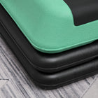 Soozier - Stepper Plateforme Aérobie Réglable 43 po 3 Niveaux Avec Rehausses 4 po, 6 po, 8 po Entraîneur Cardio - Noir Vert-Transport et rangement faciles grâce à sa légèreté   
