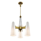 Modway - Beacon 3-Lumière Lumière suspendue - Laiton satin opale-Nécessite 3 ampoules E26 de 60 W