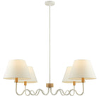 Modway - Sunlit Gribouillis à 4 bras Lumière suspendue - Blanc naturel-Nécessite quatre ampoules E26 de 25 W (non incluses)