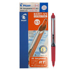 Pilot - Stylos à bille roulante Hi-Tecpoint Grip V5 à pointe rétractable – 0,5 mm – rouges – paquet de 12  -Stylo à bille roulante à pointe en aiguille  
