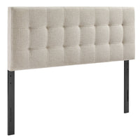 Modway - Lily Rembourré Tête de lit Queen size, Colombe-Tissu d’ameublement