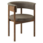Modway - Clea Revêtement courbé Chaises de salle à manger Ensemble de 2 - Taupe-Assemblée requise