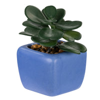 Pep Rally - Mini fausse plante - bleu-Plante synthétique réaliste pour une apparence naturelle sans entretien