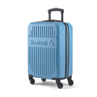 Reebok - Valise de cabine à coque rigide 21.50po Airball - Bleu Perle-Roulettes pivotantes à 360° pour un déplacement fluide, silencieux et sans effort