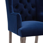 Modway - Realm Restauration vintage française Performance Velvet Fauteuil - Marine-Assemblée requise