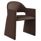 Modway - Talia Performance Velvet Fauteuil à manger - Marron chocolat-Velours de performance résistant aux taches