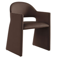 Modway - Talia Performance Velvet Fauteuil à manger - Marron chocolat-Velours de performance résistant aux taches