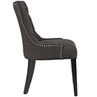 Modway - Regent Touffe Tissu Chaise à manger - Brown-Rembourrage en mousse dense