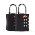 Ensemble de Serrures à Combinaison TSA 2 Pièces Bugatti - ABS Durable - Noir-Fabriqué en ABS Durable