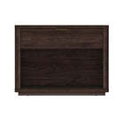 Manhattan Comfort - Table de nuit moderne Evelyn 32" à 1 tiroir - Marron-Table de nuit moderne pour chambre et salon