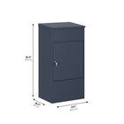 Ceha Canada - Boîte à colis grande taille - 21 po l x 16 po P x 41 po H - Gris foncé-CONCEPTION CONVIVIALE : L'ouverture de la boîte est conçue pour la commodité de l'utilisateur et intègre une grande chicane antivol pour une sécurité accrue