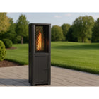 EnerG+ - Outdoor Wood Pellet Patio Heater-Durée de combustion prolongée de 1,5 heure, assurant une chaleur constante sans ravitaillement fréquent avec une puissance impressionnante de 23 400 BTU/h