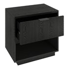 Hudson&Canal - Table de chevet Karten 24" - Grain noir-Nettoyer avec un chiffon doux et sec, sans produits chimiques agressifs ni produits de nettoyage abrasifs