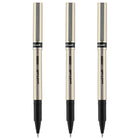 uni-ball – Stylos à bille roulante Deluxe – 0,7 mm – noir – paquet de 3  -Couleur de l'encre : Noir