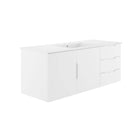Modway - Vitality Évier simple 48" Vanette de salle de bain - Blanc blanc-Vanité de salle de bain moderne