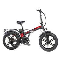 GoTyger - Vélo électrique pliable 20 po à cadre ouvert 7 vitesses-Les roues intégrées OPC solides offrent une résistance supérieure et ne nécessitent jamais de réglage des rayons