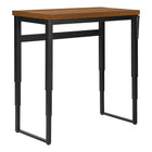 Monarch Specialties - 7675 Bureau 48 po L - Hauteur Adjustable Noyer/Metal Noir-Le dessus de table construit au panneau épais ajoute un look chic avec son fini d'aspect bois dans bureau à domicile, appartement ou condo