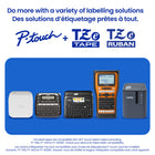 Brother - TZe231 Ruban laminé authentique pour étiqueteuses P-touch, 12 mm L x 8 m L - blanc avec texte noir - Paquet de 2-Adhère à la plupart des surfaces propres et planes comme le plastique, le papier, le métal, le bois et le verre, sans laisser de résidus une fois enlevé.