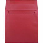  JAM Paper Enveloppes d'invitation carrées métalliques 6,5 x 6,5 po - Stardream Jupiter Red - paquet de 25-Taille: 6 1/2 x 6 1/2 pouces