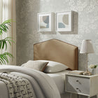 Modway - Cosette Performance Velvet Tête de lit taille jumelle, Taupe-Ajustable
