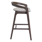 Zuo - Troy Tabouret de bar - Gris tourterelle/Espresso - Ensemble de 2-Garantie limitée de 3 ans