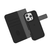 LBT - iPhone 16 Pro Max - LBT 2-in-1 Switch Wallet folio Case-Peut contenir jusqu'à 3 cartes dans son compartiment de rangement