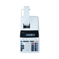 Sharp - Imprimante multifonction 12 chiffres, calculatrice multifonction - blanc-Écran LCD extra large à 12 chiffres rétroéclairé par LED blanches