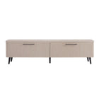 Manhattan Comfort - Meuble TV Jodie 68,9 po style Mid-Century Modern - Chêne blanchi-Meuble TV de style milieu du siècle pour salon