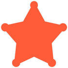 JAM Paper - Rouleaux d'étiquettes standard - Sherrif Star - 2 3/4 x 2 3/4 - rouge fluo - 125 étiquettes/rouleau-Taille : Sherrif Star (2 3/4 x 2 3/4 pouces) | Les étiquettes imprimables sont faciles à créer et à personnaliser.