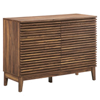 Modway - Render 47 po 6 tiroirs Commode, Noyer-Commode polyvalente à 6 tiroirs