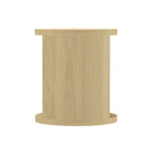 Manhattan Comfort - Table d’appoint contemporain Alure 20" - Chêne naturel-Disponible en trois finitions : Noyer, Chêne naturel et Charbon