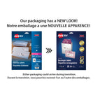 Avery - Étiquettes rectangulaires blaches avec Easy Peel, 1-1/3 po x 4 po, Paquet de 350 (5262)-14 étiquettes par feuille