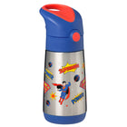 b.box - Bouteille isotherme - 350 ml - Superman-L'embout en silicone de la paille est flexible et doux pour les petites bouches, permettant une hydratation optimale