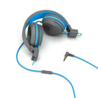 JLab - Audio Écouteurs JBuddies Studio Over Ear Pliant Enfants - Bleu/Gris-Pendant que vous écoutez des airs immaculés sur le campus, sur la plage ou dans la zone, vous serez sûr de vous démarquer et de faire tourner les têtes - sans le prix du rock star