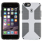 Speck – Étui CandyShell Grip pour iPhone 6, blanc/noir-Conception à double couche. Le modèle breveté de ces étuis pour iPhone 6 leur offre deux couches de protection qui les rendent assez minces pour bien se glisser dans votre poche.