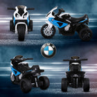 Aosom - Moto pour enfants, moto pour tout-petits alimentée par batterie 6v avec phare - bleu-Phares fonctionnels et musique intégrée pour une expérience plus immersive 