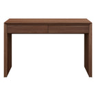 Hudson&Canal - Bureau rectangulaire Pembroke - 48 po l - Noyer satiné-Fabriqué en MDF robuste avec une finition noyer satinée réalisée à la main