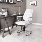 Zuo - Enterprise Low Back Chaise de bureau - Blanc-Supporte jusqu'à 285 lb