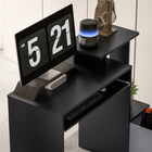 HOMCOM - Bureau d'ordinateur avec plateau à clavier coulissant - 39,25 po L x 15,75 po l x 34 po H - noir-Assemblage requis