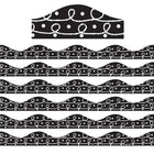 Ashley Productions - Bordure magnétique - Boucles de craie à gribouiller - 12'/paquet - Paquet de 6-Idéal pour décorer votre salle de classe ou votre maison
