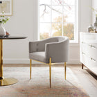 Modway - Savour Touffe Performance Velvet Chaise d’accent - Gris clair-Velours de performance résistant aux taches