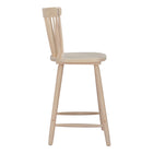 Zuo - Tyce Tabouret de comptoir - Naturel - Ensemble de 2-Dimensions: 20,1 po L x 20,1 po L x 40,2 po H