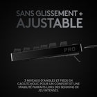 Clavier de jeu filaire Logitech G Pro Mechanical - Noir-Pieds en caoutchouc antidérapants et réglage de l'angle