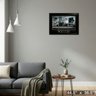 Rat Pack Playing Pool - Impression encadree - 44" x 36"-Prêt à accrocher - livré entièrement assemblé