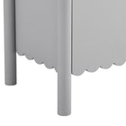 Modway - Emmeline 66" 4 portes festonnées Armoire à buffet - Gris clair-9