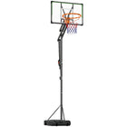 Soozier – Panier de basketball portatif avec panneau incassable de 33 po-Le cercle réglable à une main permet aux joueurs de tous âges de changer facilement la hauteur du panier 
