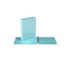 Davis Group - Classeur à anneaux à 3 compartiments - anneaux ronds de 2 -5 cm - couleur Turquoise-Elle présente des pochettes transparente à l'interieur de la couverture avant et arrière ce qui permet de protéger les documents